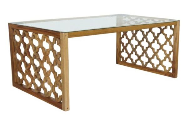 St Barts Coffee Table - glass top