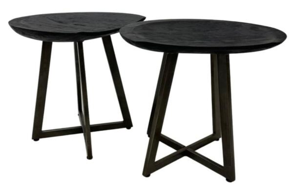 Bibisa Coal Stool (set of 2)