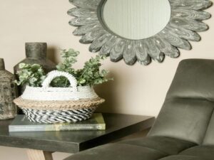 Single White top Seagrass Basket