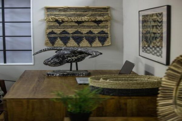 DF-BB-BSK08-featured-1 Set of 3 Charcoal & Natural Flat Tray Baskets