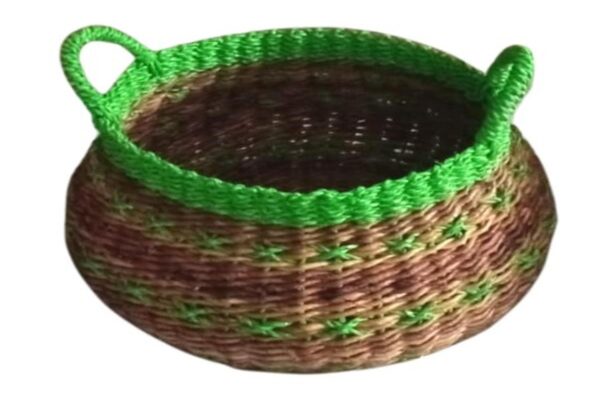 DF-BB-BSK13-G-featured-1 Green Cross Stitch basket