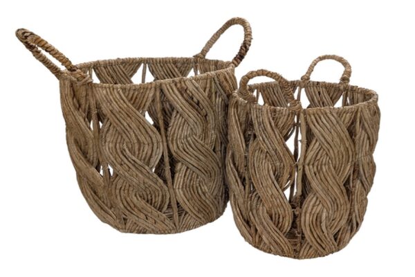 Double Wave Baskets Set of 2
