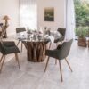 Bude Dining Chair - Olive Green Twill SET OF 2