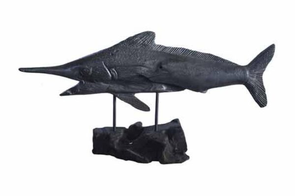 Vegan Fishing Trophy - Swordfish Black Wood