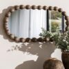 Carob Oval Mirror - Greywash