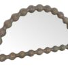 Carob Half Moon Mirror - Greywash