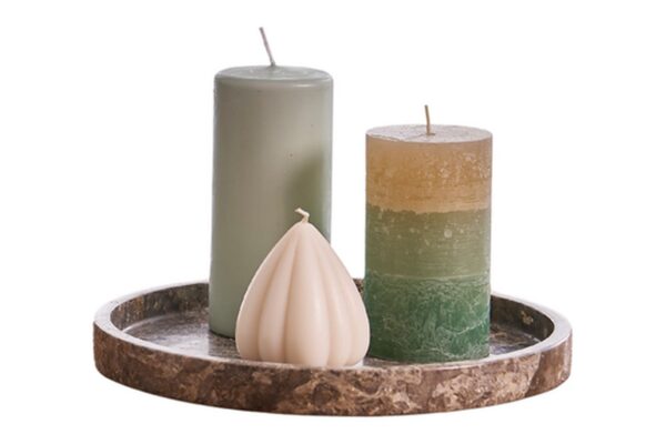 Tray - Grey/brown Marble