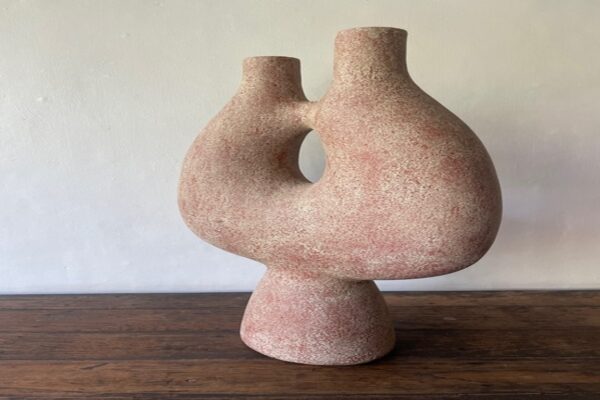 Lyre Vase - Antique Red