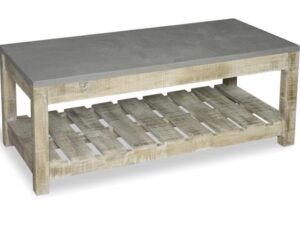 Bergen Coffee Table with Faux Concrete Top