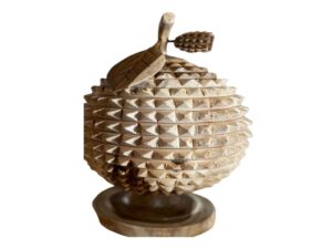 Wooden Durian Pot - Natural (Pack of 2)