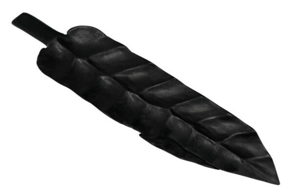 Narrow Teak Leaf - Charcoal