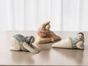 Set of 3 Yoga Ladies- Fully Painted