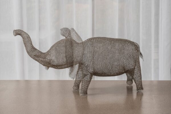 Knitted Wire Elephant