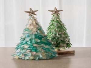 DF-BB-COLL49-G-featured Seaglass Xmas Tree- Greens - Pack of 2