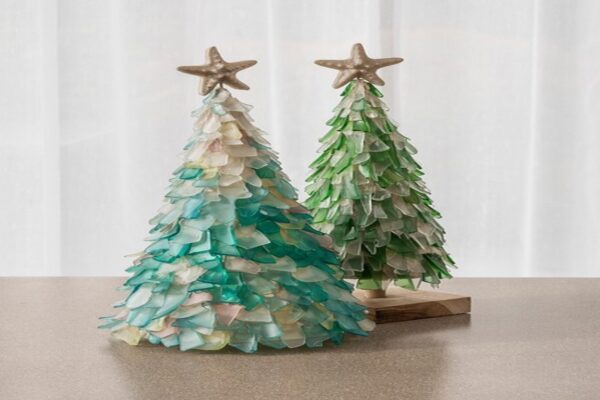 Seaglass Xmas Tree- Pale Hues - Pack of 2