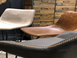 Cooper Bar Stool - Oyster Moleskin SET OF 2
