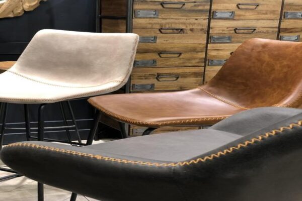 Cooper Bar Stool - Oyster Moleskin SET OF 2
