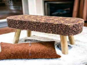 Cuba Oval Bench - Resin Top