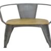 RE-Engineered Navy Chair Mango Seat Gunmetal