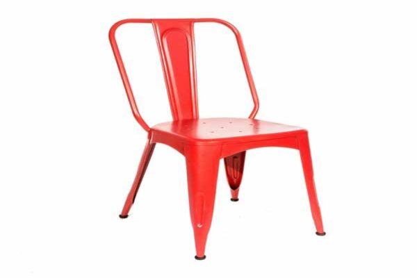 RE-engineered Tolix Chair Industrial Red