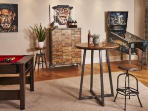 RE-Engineered Bar Stool with Back Rest