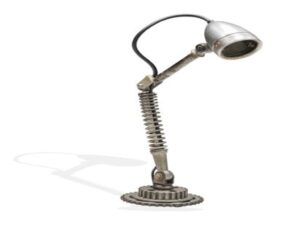 REclaimed Desk Lamp made from Bicycle Parts
