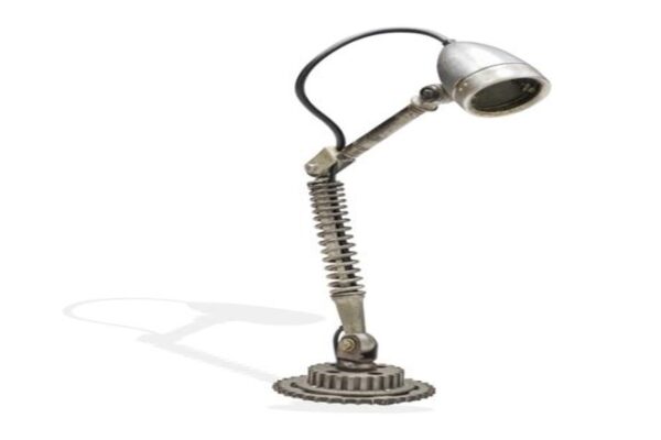 REclaimed Desk Lamp made from Bicycle Parts