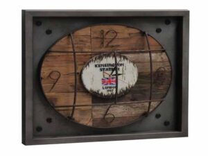 DF-BB-ENG068-featured-1 RE-engineered Reclaimed Teak Industrial Wall Clock Kensington Station