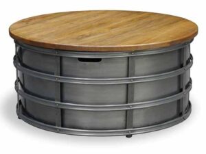 RE-Engineered Round Metal Coffee Table