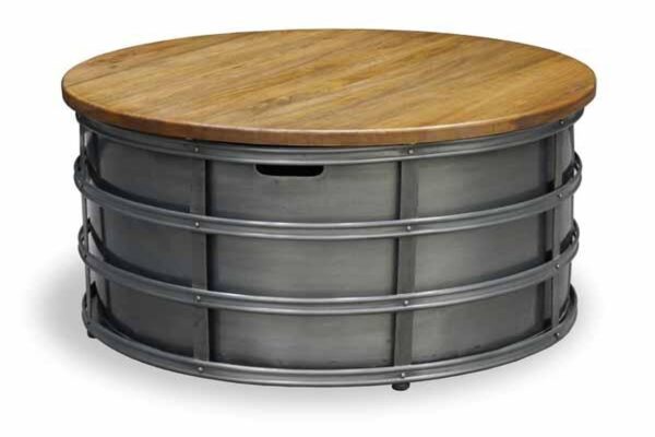 RE-Engineered Round Metal Coffee Table