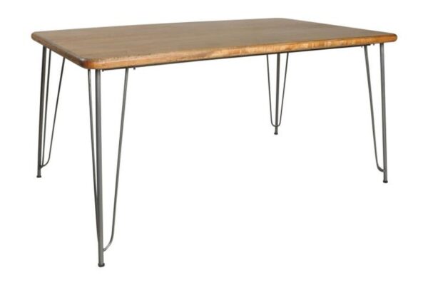 Retro Hairpin Dining Table Plain Top
