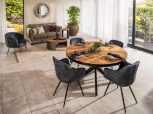 Enzo Dining / Occasional chair- charcoal