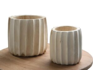 Flores Scallop Pots - Set of 2