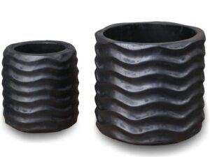 Flores Wave Pots - Set of 2