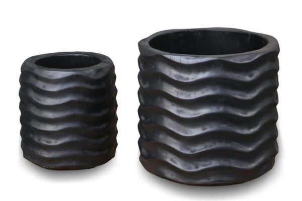 Flores Wave Pots - Set of 2