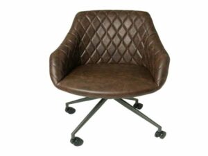 Focus Office Chair Chestnut Vegan Leather ( 1 x Box)