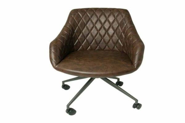 Focus Office Chair Chestnut Vegan Leather ( 1 x Box)