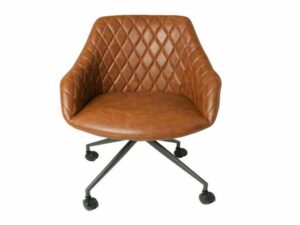 Focus Office Chair Tan Vegan Leather ( 1 x Box)