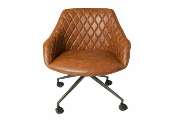 Focus Office Chair Tan Vegan Leather ( 1 x Box)