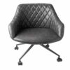 Focus Office Chair Grey Vegan Leather ( 1 x Box)