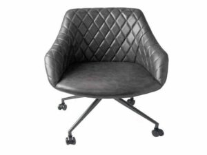 Focus Office Chair Grey Vegan Leather ( 1 x Box)