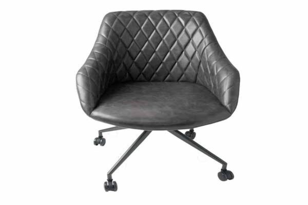 Focus Office Chair Grey Vegan Leather ( 1 x Box)