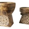 Set of 2 Cathedral Candle Bowls