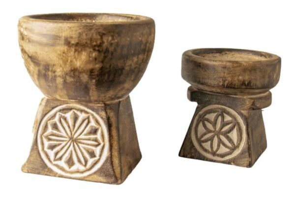 Set of 2 Cathedral Candle Bowls