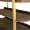 Gatsby Tall Shelf Unit Black and Gold