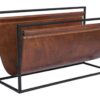 Leather sling Magazine Rack