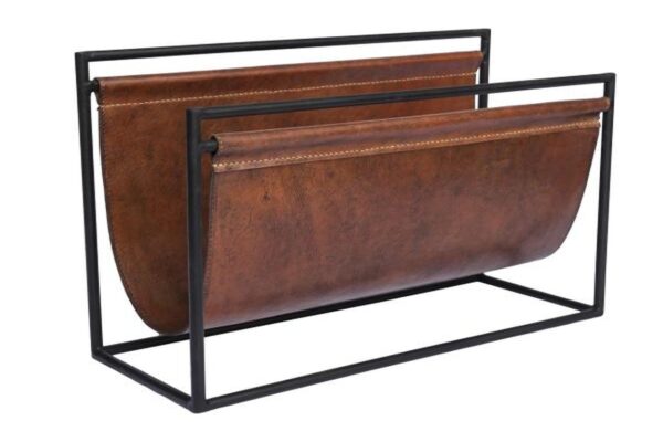 Leather sling Magazine Rack