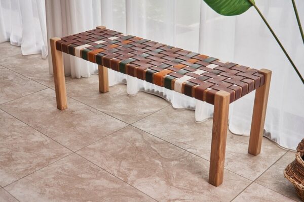 Gladstone Striped Bench