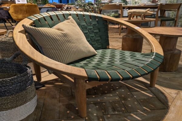 Gladstone Moon Chair-Green
