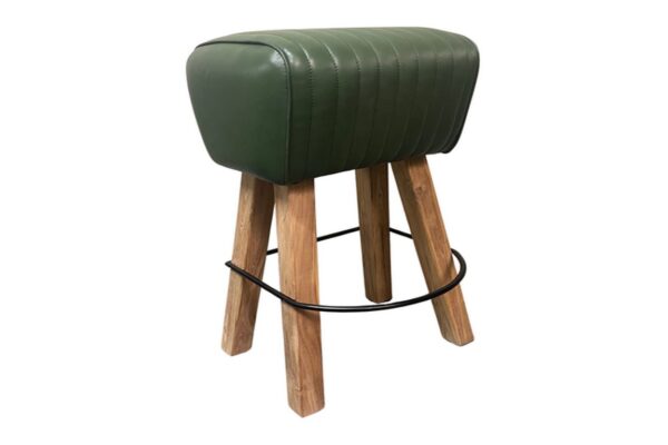 Gladstone Pommel Stool - Green